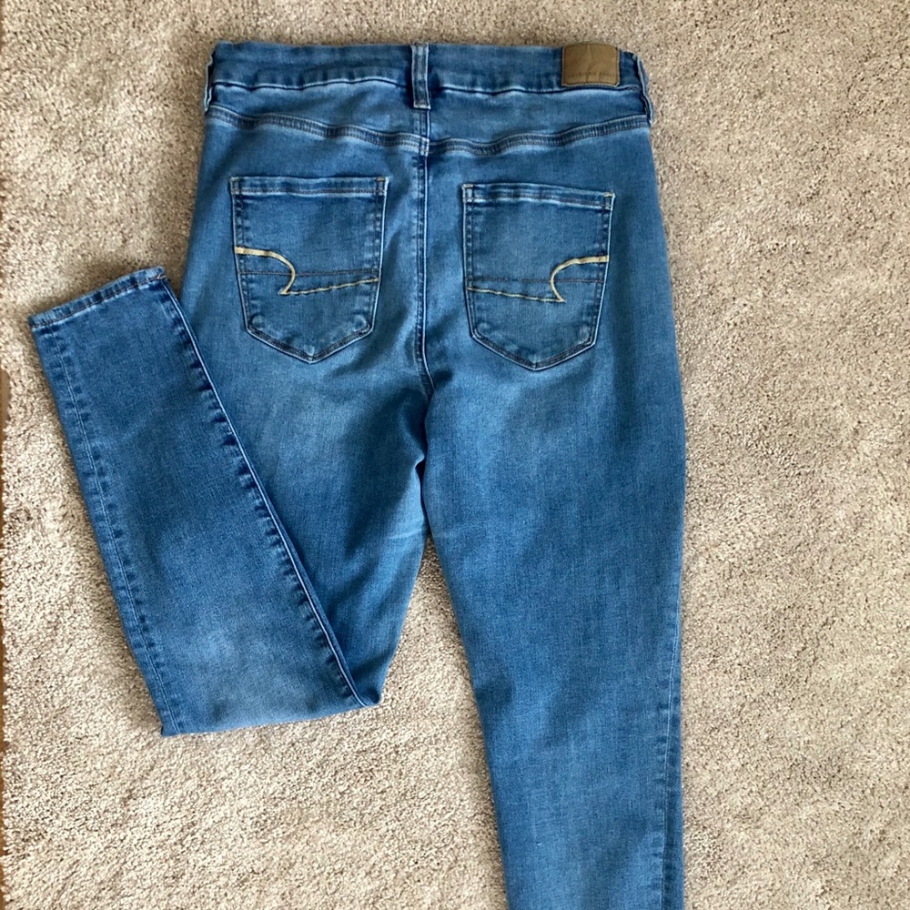AE next level stretch, curvy high rise jegging